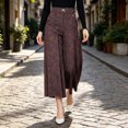 thumbnail image 5 of SBYOJLPB Women's Wide-leg Pants Solid Color Loose Casual Comfortable High-waisted Trousers, 5 of 7