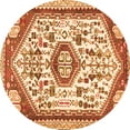 thumbnail image 1 of Ahgly Company Indoor Round Persian Orange Traditional Area Rugs, 4' Round, 1 of 1