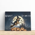 thumbnail image 3 of Happy Halloween Bullmastiff Witch Pumpkins Bats Horizontal Matte Canvas Poster Dog Lover Wall Art Home Decor - 13012, 3 of 5
