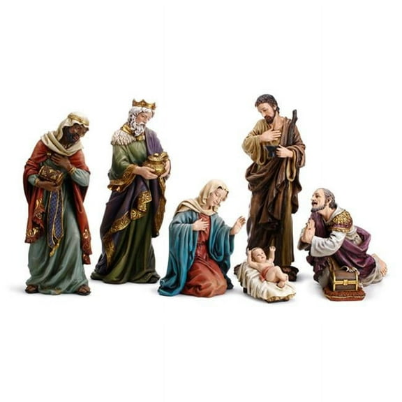 Avalon Gallery Nativity Sets for Christmas - Indoor Hand Painted Nativity Scene, 23.5-Inch Scale, 7-Piece