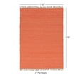 thumbnail image 3 of Contemporary Home Living 1.75' x 2.75' Reversible Handwoven Solid Area Throw Rug - Coral Orange, 3 of 6