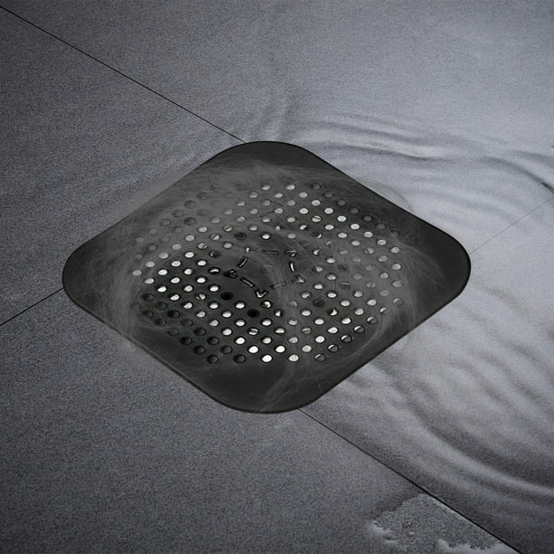 Filtro para Desagüe de Fregadero | Colador Antiobstrucción para Cabello y Residuos de Comida | Protector de Desagüe de Baño de 14 X 14 Cm, Duradero y Fácil de Limpiar | Juego de 2 Filtros de Cocina F