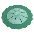 thumbnail image 1 of (Verde/1 unidad tamaño: diámetro 13,8 cm) Nueva cubierta de silicona desodorizante para drenaje de piso giratorio de girasol, 1 of 5