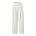 thumbnail image 1 of Pantalones anchos de moda estrechos para mujer Primavera y Otoño Traje recto casual pequeño adelgazante de cintura alta, 1 of 6