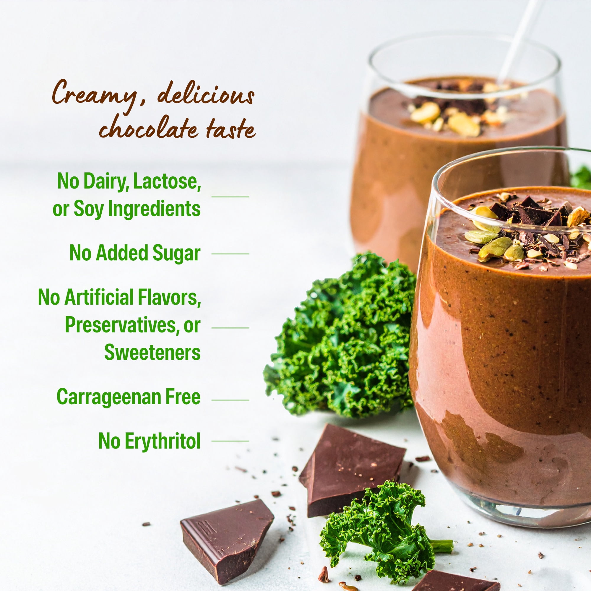 Orgain® Organic Protein™ + Greens Powder - Plant Based Creamy Chocolate Fudge