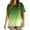 Green tops 2024 summer, variant on Wycnly Summer Tops for Women Womens Shirts Loose Fit Side Slit Irregular Swing Hem Shirts Trendy Gradient Print Top Ladies Round Neck Short Sleeve Tunic Top