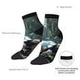 thumbnail image 6 of Rocae Turtle In Jungle Waterfall for Premium Adult Socks,Comfortable, Breathable, and Durable Socks, Perfect for Everyday Wear, 6 of 7