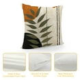 thumbnail image 4 of Creowell Leaf Sun Abstract Pillow Covers for Couch Sofa Indoor Outdoor Throw Pillow Cover Square Design 1PC 24x24in, 4 of 5