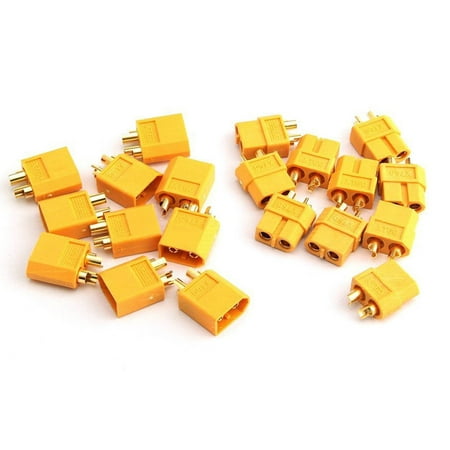 Lipo Trx Plug - Cheerwing 10 Pairs Amass XT60 Bullet Connectors Plugs Male Female for RC Lipo Battery ESC