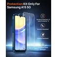 thumbnail image 2 of Funda Lanhiem para Samsung Galaxy A15 con 2 cristales templados, color azul marino, 2 of 7