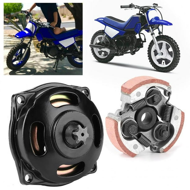 Mini embrayage de vélo de poche LAFGUR, Kit de boîte de vitesses de coussin  de tambour d'embrayage à 6 dents adapté pour 47 49cc Mini Moto Quad Pocket  Bike 