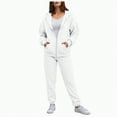 thumbnail image 4 of Towmus Sweatsuits for Women Set 2 Piece Outfits for Womens Jogging Suit Casual Long Sleeve Full Zipper Hoodied Sweatshirt Pants Sets with Pockets, 4 of 6