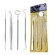 thumbnail image 3 of Herramientas dentales, limpiador de placas raspadoras de acero inoxidable, juego de herramientas para el cuidado bucal con escáner de palillos de dientes, con estuche, 3 of 5