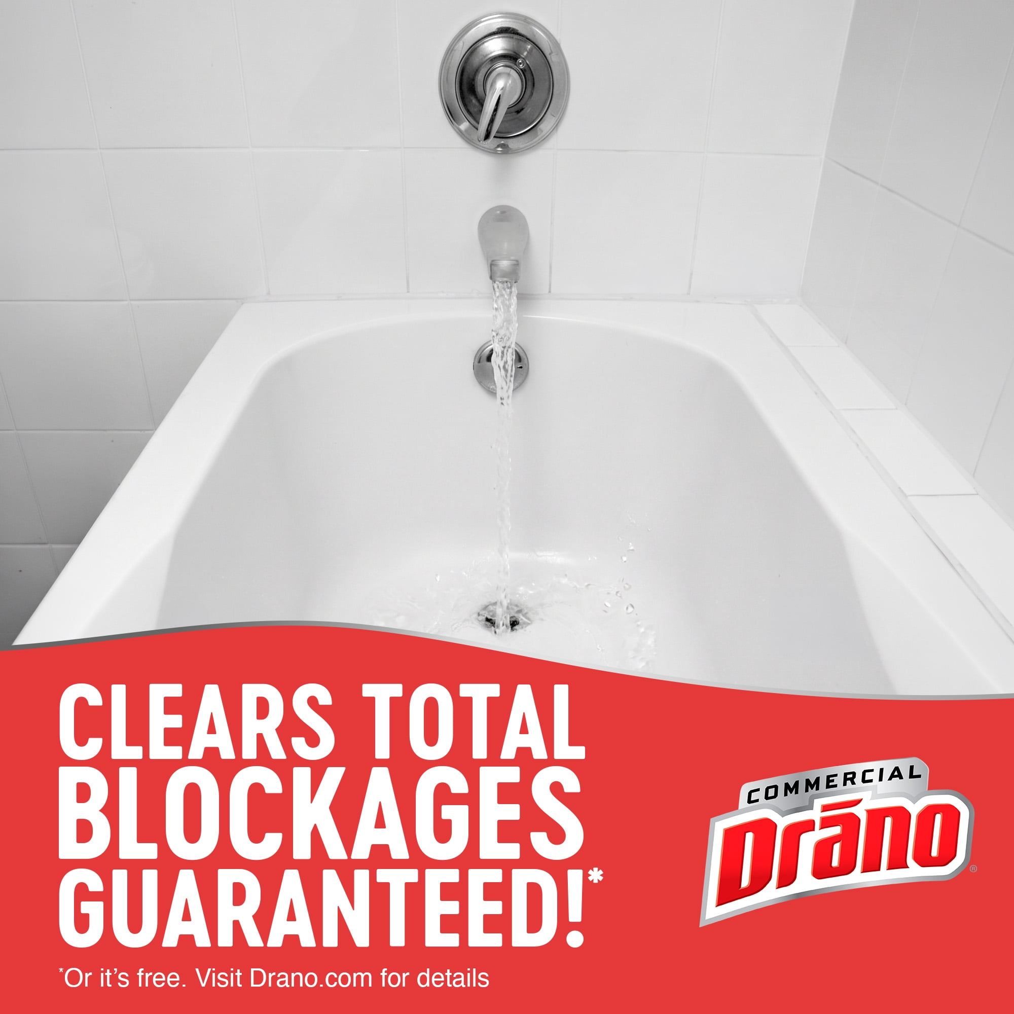 (4 pack) Drano Max Gel Drain Clog Remover, Commercial Line, 128 fl oz