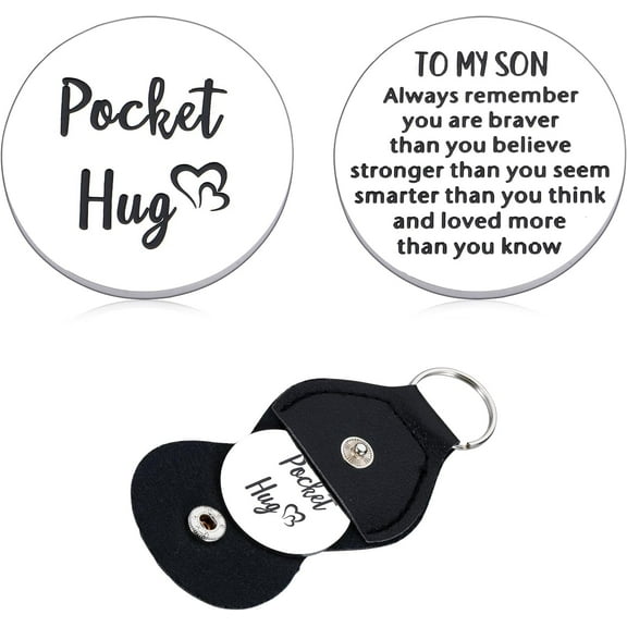 Easter Basket Stuffes to My Son Gifts from Mom Dad Pocket Hug Token Stocking Stuffers for Son Him Birthday Gifts for Teen Boys I Love You Inspirational Gifts for Son Adult Son Step Son Teenage