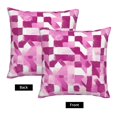 thumbnail image 4 of Multi-Size Linen Sofa Pillow Cover Invisible Zipper Open And Close Strong Use For Sofa Chair Garden Sofa Car Pink Abstract Houndstooth Hand-Drawn Sketch_3 20"X20", 4 of 8