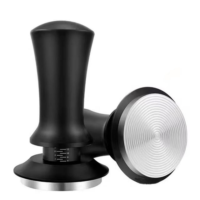 51mm,53mm,58mm Espresso Tamper, Spring-loaded Calibrated Tamper with Ripple Calibrated Coffee Espresso Premium Tamper, Base,