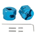 thumbnail image 3 of Adaptadores de accionamiento de la rueda de automóvil RC de 2x 1/10 12 mm de 12 mm Fácil de instalar DIY resistente ligero con alfileres de aluminio, 3 of 9