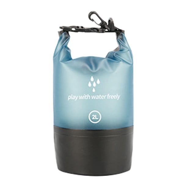 Bolsa seca impermeable, bolsa flotante que mantiene el equipo seco, bolsa de almacenamiento impermeable para rafting. Azul 2l