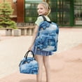 thumbnail image 5 of ALAZA Backpack Set Blue Golden Marble Elementary School Bags Student BookBag with Lunch Bag, 5 of 6