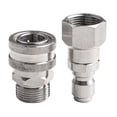 thumbnail image 2 of Bgsha NPT 3/8 Inch Male Female Quick Connector Kit Pressure Washer Adapters M22 Thread, 2 of 9