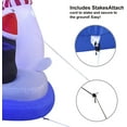 thumbnail image 6 of Christmas Inflatables Outdoor Decorations, 6 FT Christmas Inflatable Polar Bear Fishing with Penguin with LED Lights Blow Up Inflatables for Xmas Holiday Party Yard Garden Décor, Holiday Decorations, 6 of 7