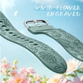 thumbnail image 4 of Comvin Compatible With Samsung Galaxy Watch 7 6 5 4 Bands 40mm 44mm/Watch 6 Classic 47mm 43mm/Watch 5 Pro Bands 45mm for Women Lady Girl, Silicone Dressy Fancy Floral Wristbands, 4 of 8