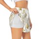thumbnail image 1 of Balery Gold Christmas Tree Pantalones cortos deportivos para mujer con forro y dos bolsillos, elásticos, para entrenamiento, gimnasio, yoga-Large, 1 of 7