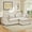 Beige, variant on Lumiinofami 87" W Sectional Sofa, Chenille Modular Upholstered Deep Seat Sofa Couch, Beige