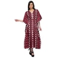 thumbnail image 3 of Moomaya Beach Kaftan Bikini Cover Up WoMen's Long Maxi Caftan Dresses For Women, 3 of 6