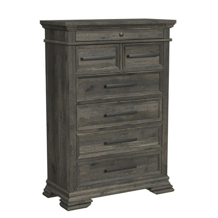 Hyde 6-Drawer Chest in Charcoal
