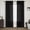 Black-40"W x 84"L (Pack of 2), variant on Black 52"W x 102"L (Pack of 2) Linen Blend Curtain Panels for Living Room Large Windows