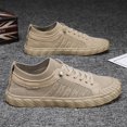 thumbnail image 5 of XIHAHA zapatos de hombre de verano transpirables de seda de hielo viejo Beijing zapatos de tela todo-fósforo zapatos planos casuales de moda zapatillas de deporte, 5 of 5