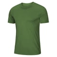 thumbnail image 3 of Men's Short Sleeve UPF 50+ T-Shirt Quick Drying Workout Athletic Running Swim Shirt Rash Guard Performance Tee Tops Green, Size XXL, 3 of 3