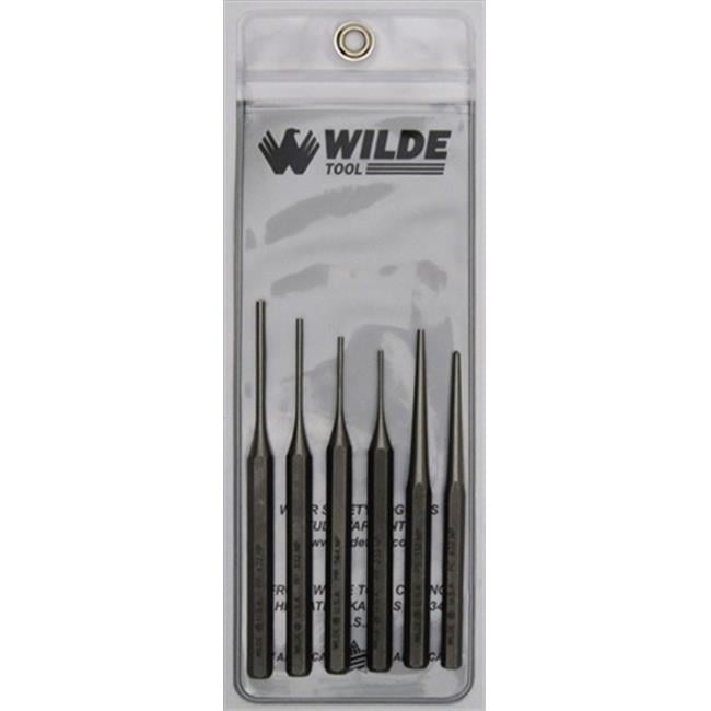 Wilde Tool G 6.Np/Vp 6Piece Gunsmith Punch Set Natural FinishVinyl