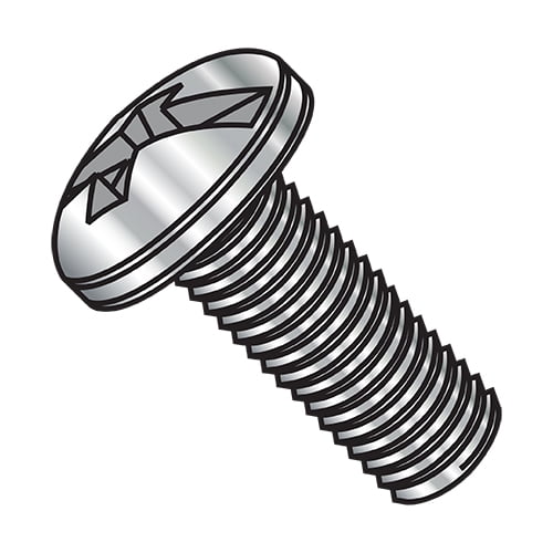 1/4-20X3/4 Combination Slotted/Phillip Pan Head Machine Screw Full Thread 18-8 Stainless Steel (Pack Qty 1,000) BC-1412MCP188