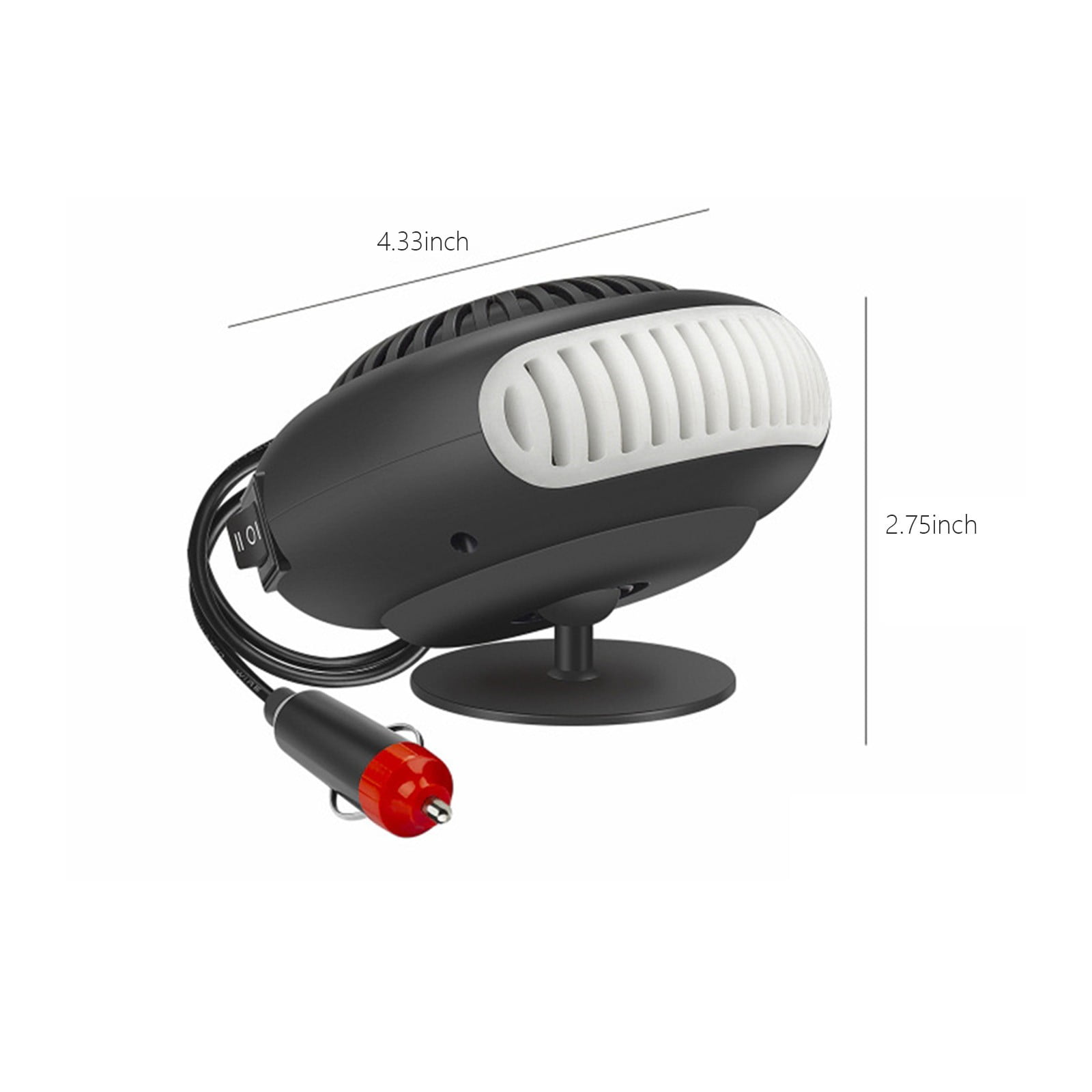 Aqestyerly 12V Portable Car Heater and Defroster,Adjustable Car