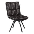 thumbnail image 6 of Bestier Upholstered Dining Chairs, Modern Kitchen Chairs with Backrest and Metal Legs, 18.5" Seat Height,Black, 6 of 9