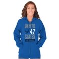 thumbnail image 3 of US Air Force United States Wings Logo Zip Up Hoodie Men's Women's Brisco Brands S, 3 of 6