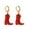 Red, variant on CILENON Women Enamel Western Cowboy Boots Earrings Cowboy Pendant Earrings (A,One Size)