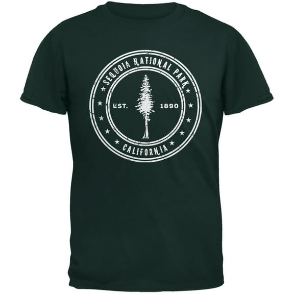 Sequoia National Park Forest Green Adult T-Shirt - 2X-Large