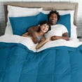 thumbnail image 6 of Bare Home Ultra-Soft Goose Down Alternative Comforter Set, Twin/Twin XL, Medium Blue, 6 of 6