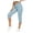 Blue, variant on Womens Capri Cargo Pants Relaxed Fit Cargo Hiking Pants Comfort Women Cargo Pants