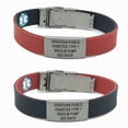 thumbnail image 2 of EpicBand Duo Medical Alert ID Bracelet with Reversible Black and Red Band, 2 of 7