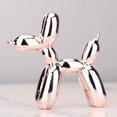 thumbnail image 1 of Globo nórdico de resina galvanizado para perro, escultura de cachorro, decoración del hogar, sala de estar, escritorio, estatua de Animal moderno, 1 of 4