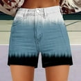 thumbnail image 2 of Seductiva Women's Original Shorts Womens Casual High Waist Denim Shorts Relaxed Fit ArtRetro Printed Floral Shorts with Pockets Workout Comfy 1PC, 2 of 4