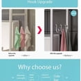 thumbnail image 5 of 3-Tier Over the Toilet Storage Shelf with Adjustable Foot Pads, Anti-Tilt Metal Bathroom Organizer with Paper Holder & 4 Hooks, No Drill Space Saving Toilet Rack, 5 of 7