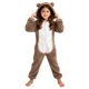 thumbnail image 1 of Mono de manga larga con capucha para niñas, pijama informal de invierno cálido, ropa de dormir para mujer, pantalones de terciopelo ártico de doble cara, 1 of 6