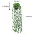 thumbnail image 3 of Artificial Hanging Plant Lifelike - Faux Leaf Fake Potted Plant Home Decoration, 3 of 6