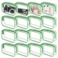 thumbnail image 1 of Bolsa de maquillaje YedSintu, PVC transparente, impermeable, de viaje, verde M, 1 of 7